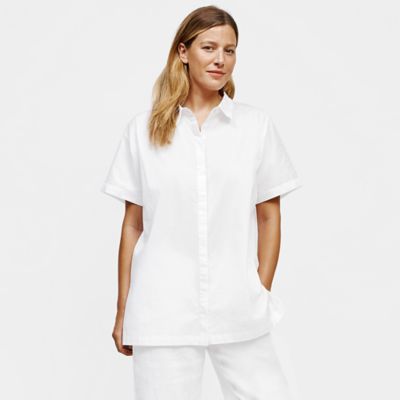 eileen fisher white blouse