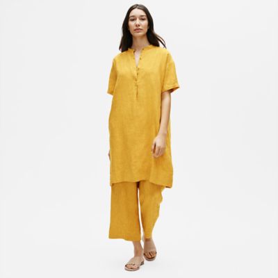 eileen fisher yellow dress