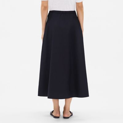 eileen fisher navy skirt