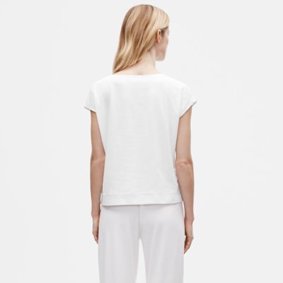 eileen fisher ballet neck tee