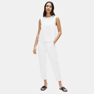 eileen fisher cotton stretch jersey shell