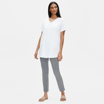 eileen fisher organic cotton slim pant