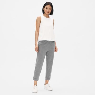 cotton tapered pants