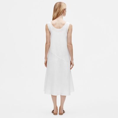 eileen fisher white dress