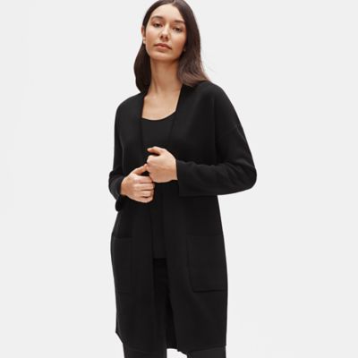 eileen fisher black cardigan