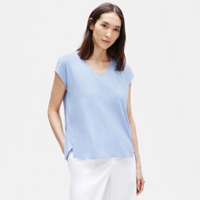 eileen fisher v neck tee