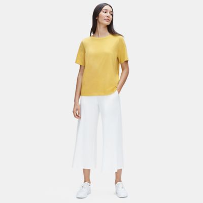 eileen fisher white tee shirt