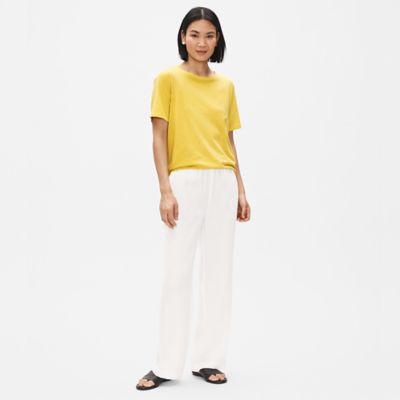 eileen fisher white pants