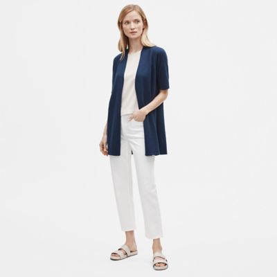 short sleeve cotton cardigan