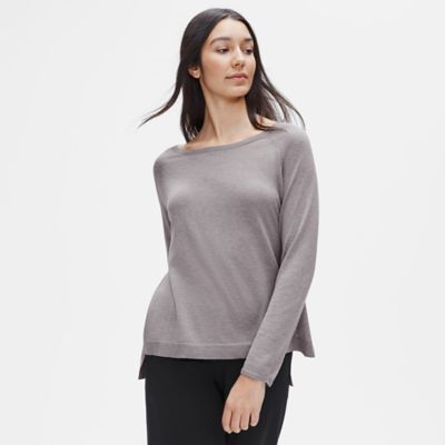 eileen fisher ballet neck tee