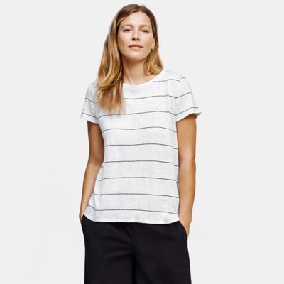 eileen fisher linen tee