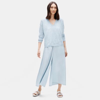 Washed Silk Organic Cotton Culotte Pant | EILEEN FISHER