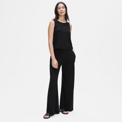 eileen fisher velvet wide leg pants