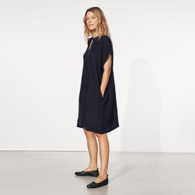 eileen fisher linen shirt dress