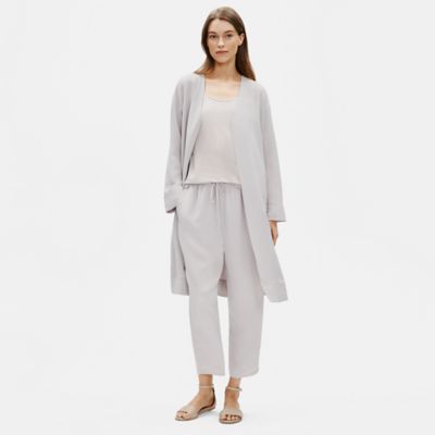 eileen fisher silk coat