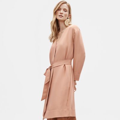 eileen fisher silk coat