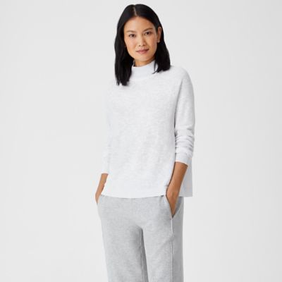 eileen fisher funnel neck top