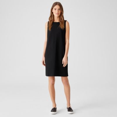 eileen fisher black tank dress