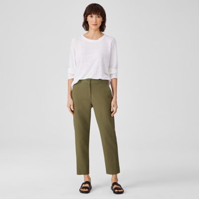 Organic Cotton Hemp Tapered Ankle Pant