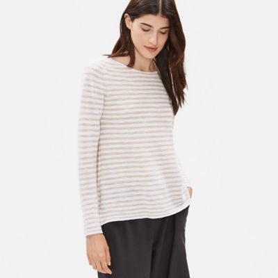 eileen fisher linen cotton sweater