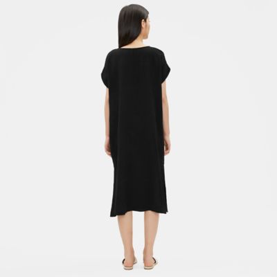 black cotton gauze dress