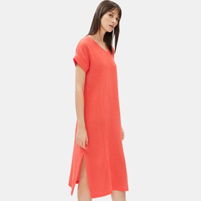 eileen fisher gauze dress