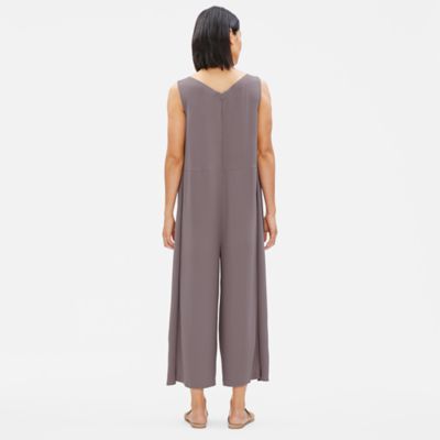 eileen fisher crepe jumpsuit