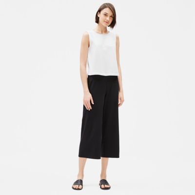 eileen fisher cotton stretch jersey shell