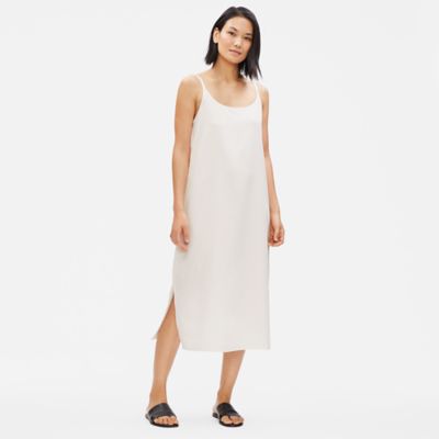 eileen fisher white dress