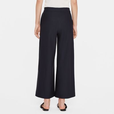 eileen fisher wide leg crepe pants