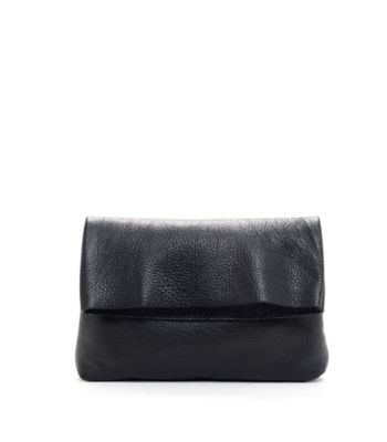 Fold-Over Clutch in Textured Italian Leather | EILEEN FISHER