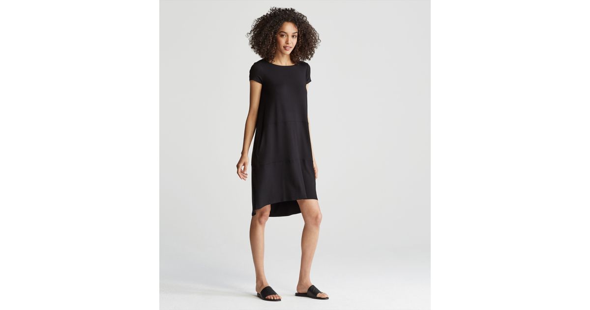 eileen fisher cap sleeve dress